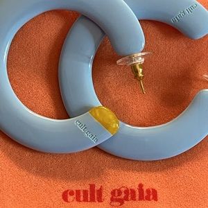 Authentic cult Gaia Kennedy hoop earrings